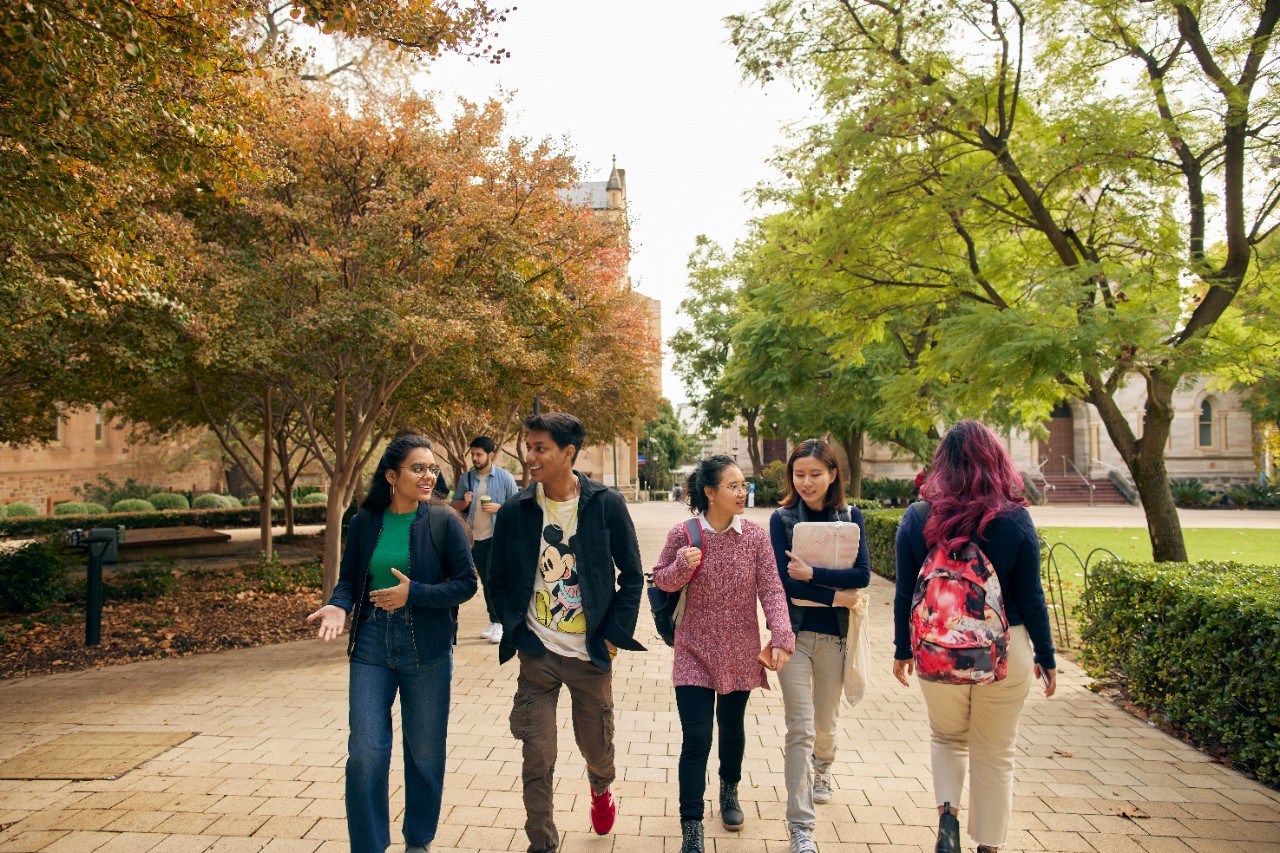 International students socialising