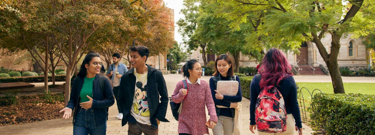 International students socialising